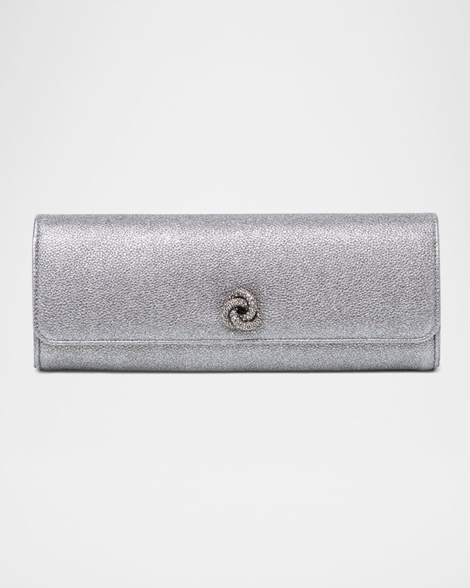 Mini Robbie Metallic Flap Clutch Bag